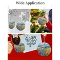 thumbnail image 3 of Mountain Wildflower Meadow Christmas ornament, Christmas decoration, holiday present idea, heirloom keepsake, round ceramic, gift Exchange, bauble present, gift idea, 3 of 8