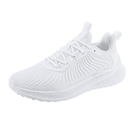 

zuwimk Sneakers For Women Running Shoes Women s Walking Shoes Slip-on - Sock Sneakers Ladies Nursing Work Air Cushion Mesh Casual Running Jogging Shoes White