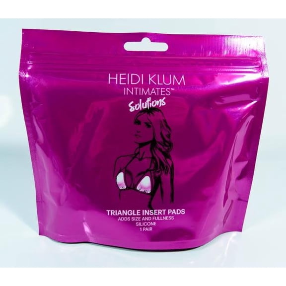 Heidi Klum Intimates Solutions Triangle Insert Pads, Silicone, 1 pair