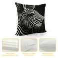 thumbnail image 4 of COMIO  Zebra Pillow Covers Pack Pillowcases Square Decorative Throw Pillow Cases for Sofa Home Decor, 4 of 5