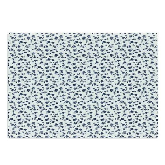 Floral Cutting Board, Artwork of Blossoming Flowers Romantic of Love, Decorative Tempered Glass Cutting and Serving Board, in 3 Sizes, by Ambesonne