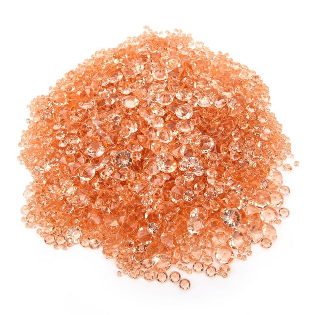 Perles Acryliques, Belles Perceuse Acrylique Résistante à l'Usure pour Décorations pour Table de Fête pour Bijoux DIY pour Table de Mariage Or Rose