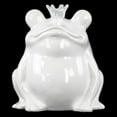 thumbnail image 2 of Urban Trends Ceramic Frog Figurine with Crown, 2 of 2