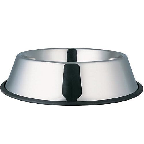 Indipets Stainless Steel No-Tip Dog Bowl 16 OZ