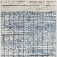thumbnail image 4 of 2' X 8' Blue Abstract Power Loom Distressed Non Skid Runner Rug, 4 of 5