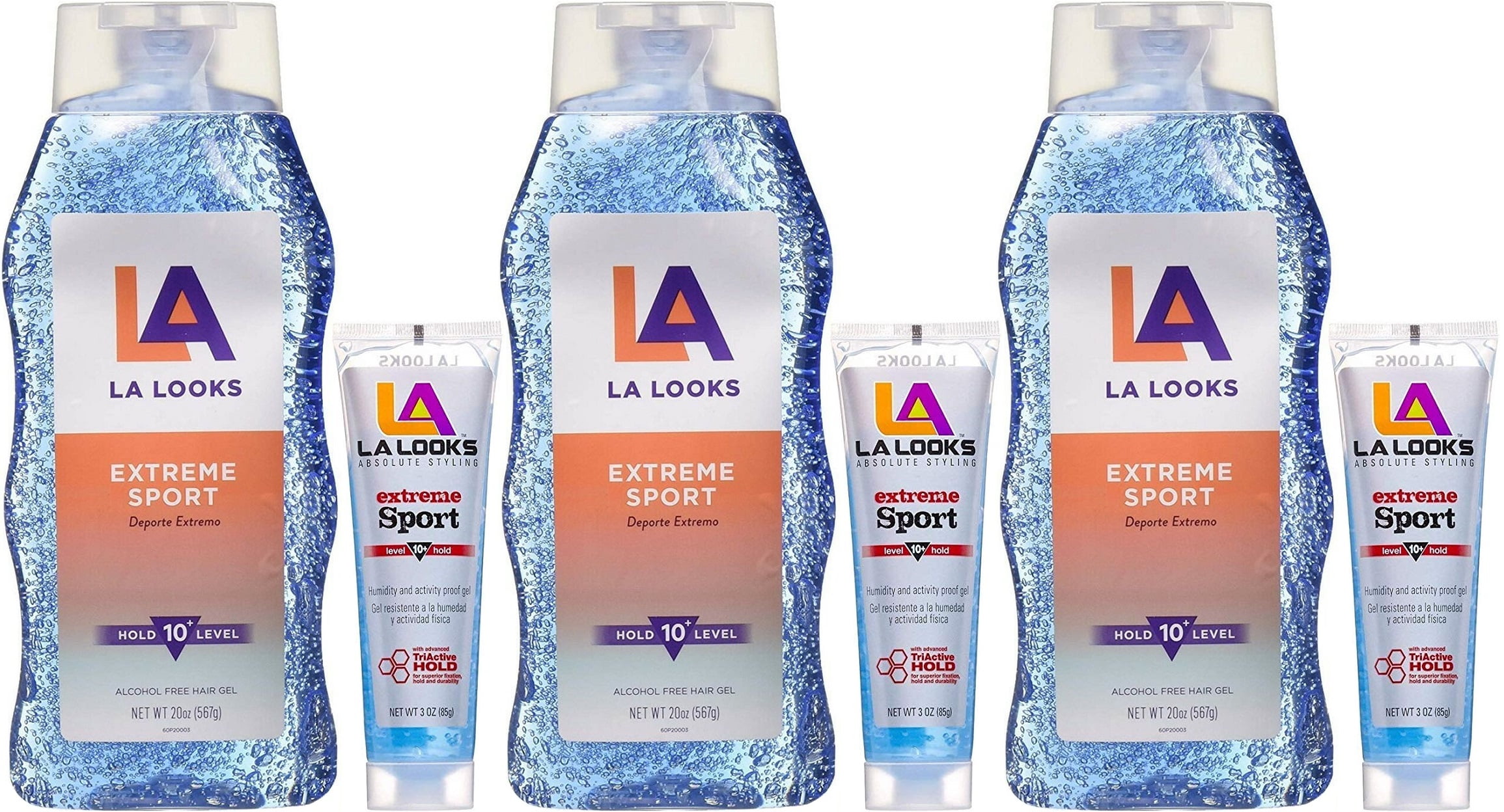 LA Looks Blue Mega Hold Styling Gel - wide 2