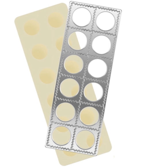 Ravioli Maker 12 Holes Ravioli Manual Italian Dumpling Maker Multipurpose Ravioli Maker Aluminum Alloy Ravioli Making Tool For Pierogi Potsticker 30.4x