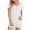White, variant on Idoravan Women Sets Clothing 2PC Womens V Neck Shorts Sleeve Two-piece Comfortable Home Pajamas Set Sports Set