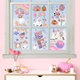 thumbnail image 2 of Kreatwow Halloween Groovy Party Decoration 6Pcs Halloween Groovy Window Clings Halloween Window Decorations Happy Halloween Double-Printed Hippie Ghost Boho Rainbow Pumpkin Decal for Home Party, 2 of 6