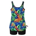 thumbnail image 5 of FDGIU ‌2025 Trendy Women's Floral Tankini Swimwear Set, Modest Athletic Bathing Suit with Shorts, Tummy Control Two Piece Swimsuits for Beach & Pool;High Waisted Swimsuit, 5 of 6