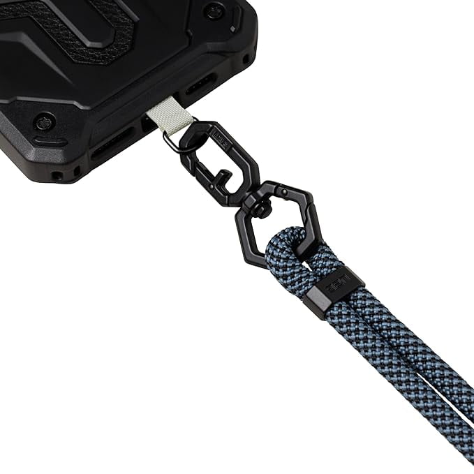 UAG Phone Lanyard Wrist Strap 7mm Adjustable Paracord Wrist Tethers Lanyard for iPhone Cases Civilian Cloud Blue