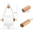thumbnail image 2 of Portarrollos de madera montado en la pared Vintage nórdico, soporte de papel higiénico para baño JM, 2 of 5