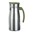 thumbnail image 1 of lingqin Stainless Steel Vacuum Insulated Kettle 1L Tea Pot for Shop Hotel Restaurant Green with handle, 1 of 9