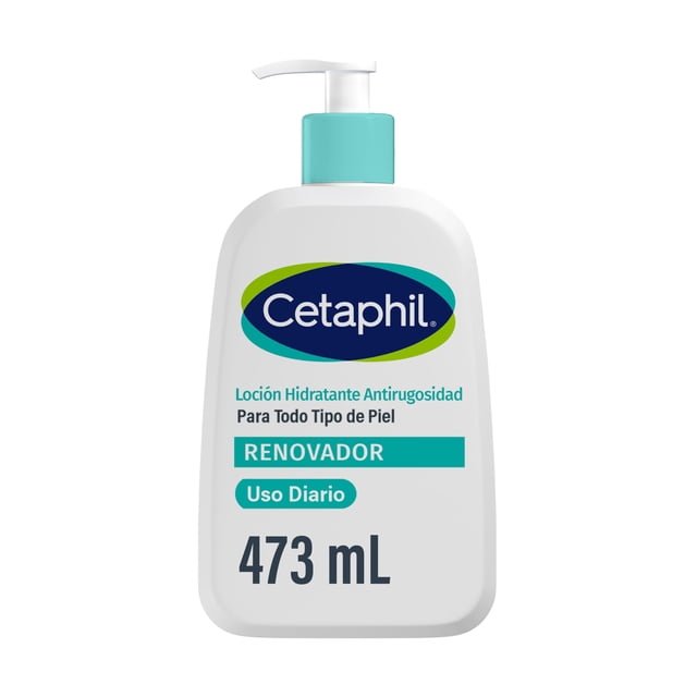 CETAPHIL® Loción Hidratante Renovadora 473 ml | Hidratación Intensa por 48 h | Con Ácido Mandélico, Salicílico y Gluconolactona | Piel M&