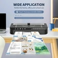 thumbnail image 3 of Laminator, A4 Laminator Machine with 15 Laminating Pouches,90s Fast Warm-up,9 Inches Cold and Thermal Laminator with Built-in Paper Trimmer and Corner Rounder for Home Office School Use, 3 of 7