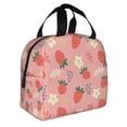 thumbnail image 2 of Sikiie Strawberry Floral Lunch Bag for Women & Men Adult Insulated Lunch Box, Food Lunch Containers Lunch Tote Bags for Work, Travel, Outdoor, 2 of 8