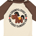 thumbnail image 4 of Inktastic My Gramps Loves Me Childs Horse Boys or Girls Long Sleeve Baby Bodysuit, 4 of 5