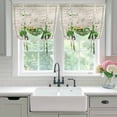 thumbnail image 4 of St. Patrick's Day Balloon Curtains for Bedroom/Front Door/Bathroom, Green Truck Shamrock Gold Coin Wooden Tie Up Curtains 63 Inch Length Light Filtering Kitchen Curtains Shades for Windows 46"x63", 4 of 8