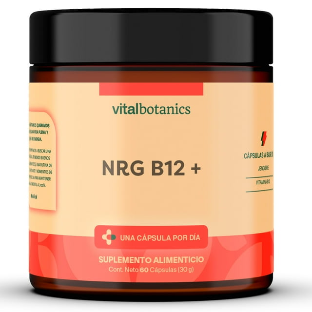 Complejo Vitamina B VITALBOTANICS Con 60 cápsulas Suplemento alimenticio