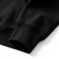 thumbnail image 6 of Mens Fleece Lined Sweatshirts Quarter Zip Drawstring Hoodie Fashion Casual Fall Sweatshirt Black M, 6 of 6