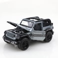 thumbnail image 4 of Vehículo todoterreno Wrangler convertible 1/36, metal fundido a presión, juguete para niño, cuatro puertas que se pueden abrir, función extraíble,convertible  naranja, 4 of 7