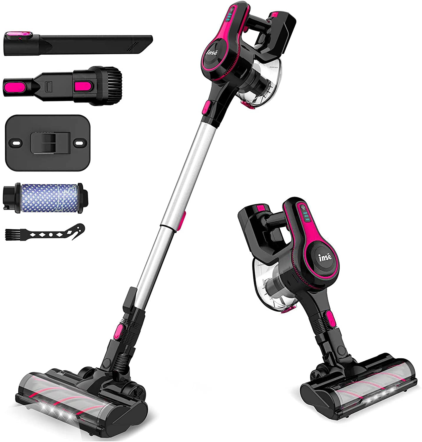 INSE Cordless 12KPa Vacuum Cleaner 2-in-1 Stick Upright 2 in 1 Stick Vacuum USA 