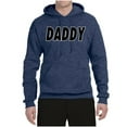 thumbnail image 2 of Wild Bobby, Classic Daddy Dad, Father's Day, Unisex Graphic Hoodie Sweatshirt, Vintage Heather Navy, Medium, 2 of 4