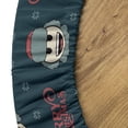 thumbnail image 5 of Ambesonne Christmas Emoji Fitted Round Tablecloth, Xmas Winter Art, 40"- 44" Diameter, Dark Teal Pale Seafoam, 5 of 5