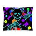 thumbnail image 1 of BOSDECO Skull Art Design Picture Pillow Case 20x30 inches Two Sides Print, 1 of 1