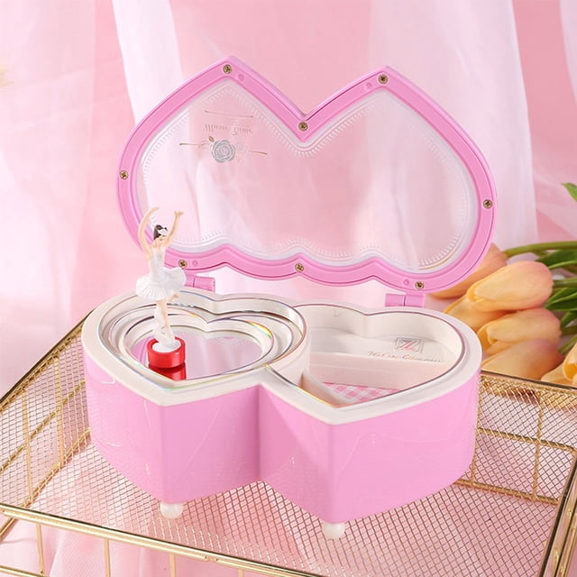 Music Box Decor Ornament Girl Jewelry for Dressing Table Birthday
