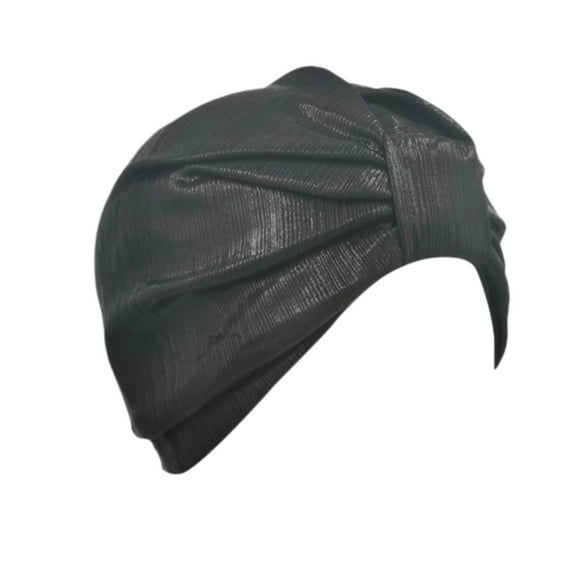 IDALL Headbands for Women Hair Bands Cancer Head Hat Cap Ethnic Bohemian Floral Hair Cover Wrap Turban Headwear Turban Cap Head Scarf Black One Size