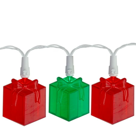 Christmas Present Light Boxes Uk Northlight 20ct LED Present Novelty Christmas Lights Clear - 9.5' White Wire ()