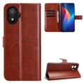 thumbnail image 5 of Wallet Case for TCL K70 SE 4G with Card Holder, PU Leather Flip Phone Case with Kickstand Magnetic Closure Wrist Strap Brown, 5 of 5