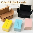 thumbnail image 4 of Thickened Blank Small Card Box Diy Graffiti English Word Square Memo Message Ins Hard Card Paper Office Cultural Educational Sup, 4 of 6