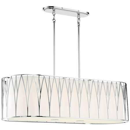

6 Light Led Linear Island Light 24 Inches Tall By 41.88 Inches Wide-Polished Nickel Finish Minka Lavery 1087-613-L