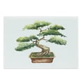 thumbnail image 1 of Garden Cutting Board, Watercolor Style Bonsai Hand Drawn Japanese Tree Eastern Nature Inspired Image, Decorative Tempered Glass Cutting and Serving Board, Large Size, Pale Brown Green, by Ambesonne, 1 of 1
