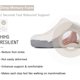 thumbnail image 4 of Pantuflas de invierno para hombre y mujer, de espuma viscoelástica, cálidas, antideslizantes, para interior y exterior, de lana, 4 of 6