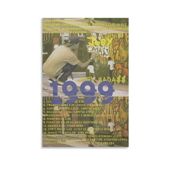 Joey Badass 1999 Canvas Poster Wall Decorative Art Painting Living Room Bedroom Decoration Gift