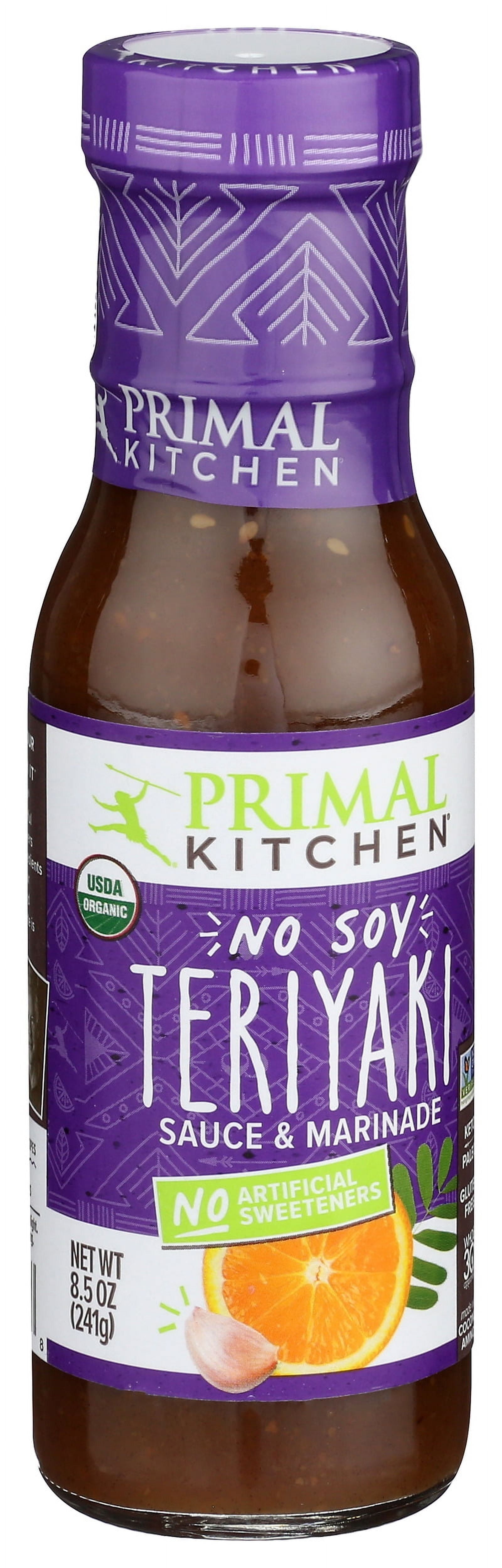 Pack of 6, Primal Kitchen Organic No Soy Teriyaki Sauce & Marinade, 8.5 oz