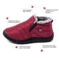 thumbnail image 2 of Zapatos de invierno impermeables para hombre y mujer, botines de nieve cálidos de felpa, sin cordones (rojo 40) Ehuebsd Tenis De Mujer Tenis De Hombre, 2 of 6