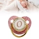 thumbnail image 1 of Baby Golden Baby Pupfier Cubierto Rhinestones Diseño Curvo Pacificador De Silicona Para La Leche Para Bebés Polvo De Alimentación, 1 of 7