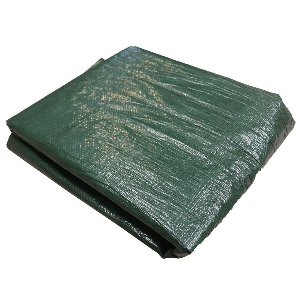 Moose Supply Poly Tarp Firewood Cover, 4' x 18' Water Resistant Medium