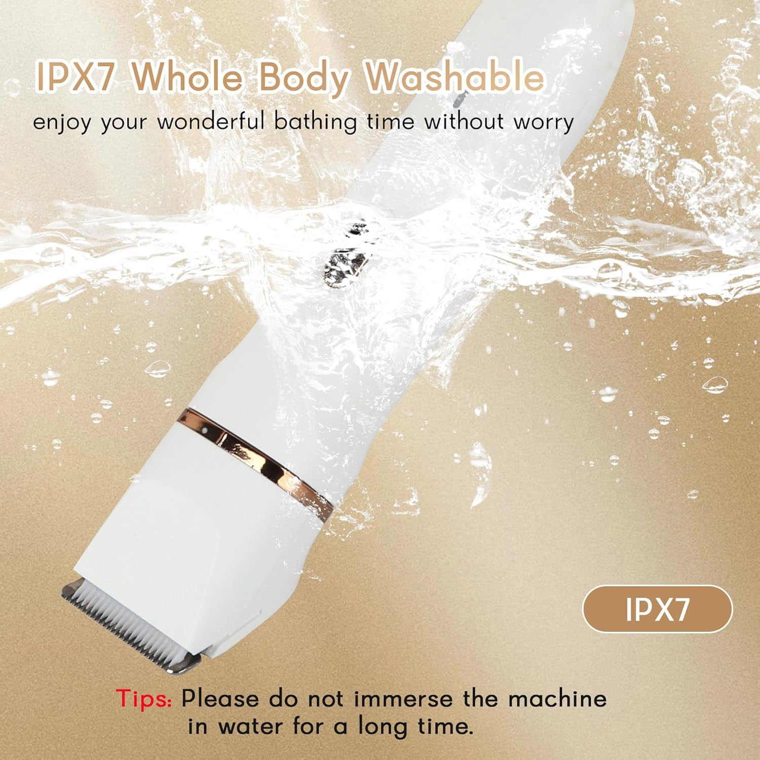 5 in 1 Bikini Trimmer for Women, IPX7 Waterproof Wet & Dry Electric Razors for Women with Charge Dock