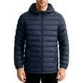thumbnail image 5 of UVEASISHA Winter Down Jackets for Men Waterproof Lightweight Parkas Detachable Hooded Packable Puffer Jacket Thick Warm Quilted Coats with Pockets Blue M, 5 of 9