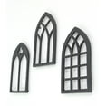 thumbnail image 5 of Set of 3 Black Cast Iron Gothic Cathedral Window Frame Design Hot Plate Trivets - Versatile 8-Inch Kitchen Table Accessories and Decorative Wall Hangings, 5 of 5