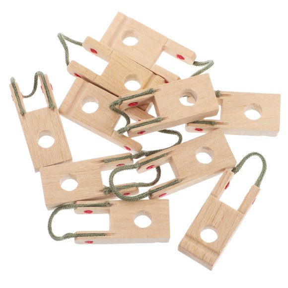 DEEPCRAFF Replacement Parts and Fittings 10Set Khaki Wooden Piano Trusses for Musical Instruments
