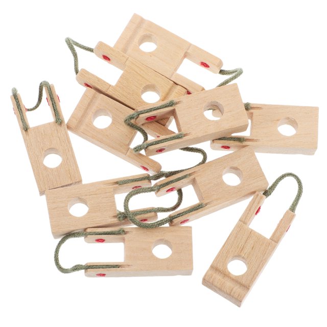 DEEPCRAFF Replacement Parts and Fittings 10Set Khaki Wooden Piano Trusses for Musical Instruments