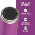 thumbnail image 2 of Thermos ICON Series Kid's Stainless Steel Spout Water Bottle, Plum, 18oz, 2 of 8