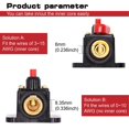 thumbnail image 4 of ORUYROP 40A Audio Inline Circuit Breaker Reset Fuse 12V-24V DC, PowMr Reset Fuse Holder 40 amp with Manual Reset for Car Audio, Stereo Switch and Solar Inverter System, 4 of 7