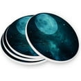 thumbnail image 3 of Coolnut Halloween Sky Coasters for Drinks Set of 4, Absorbent Ceramic Drink Coaster with Cork Base for Wooden Coffee Table, Cool Housewarming Gift for Home Decor Gifts, 3 of 6